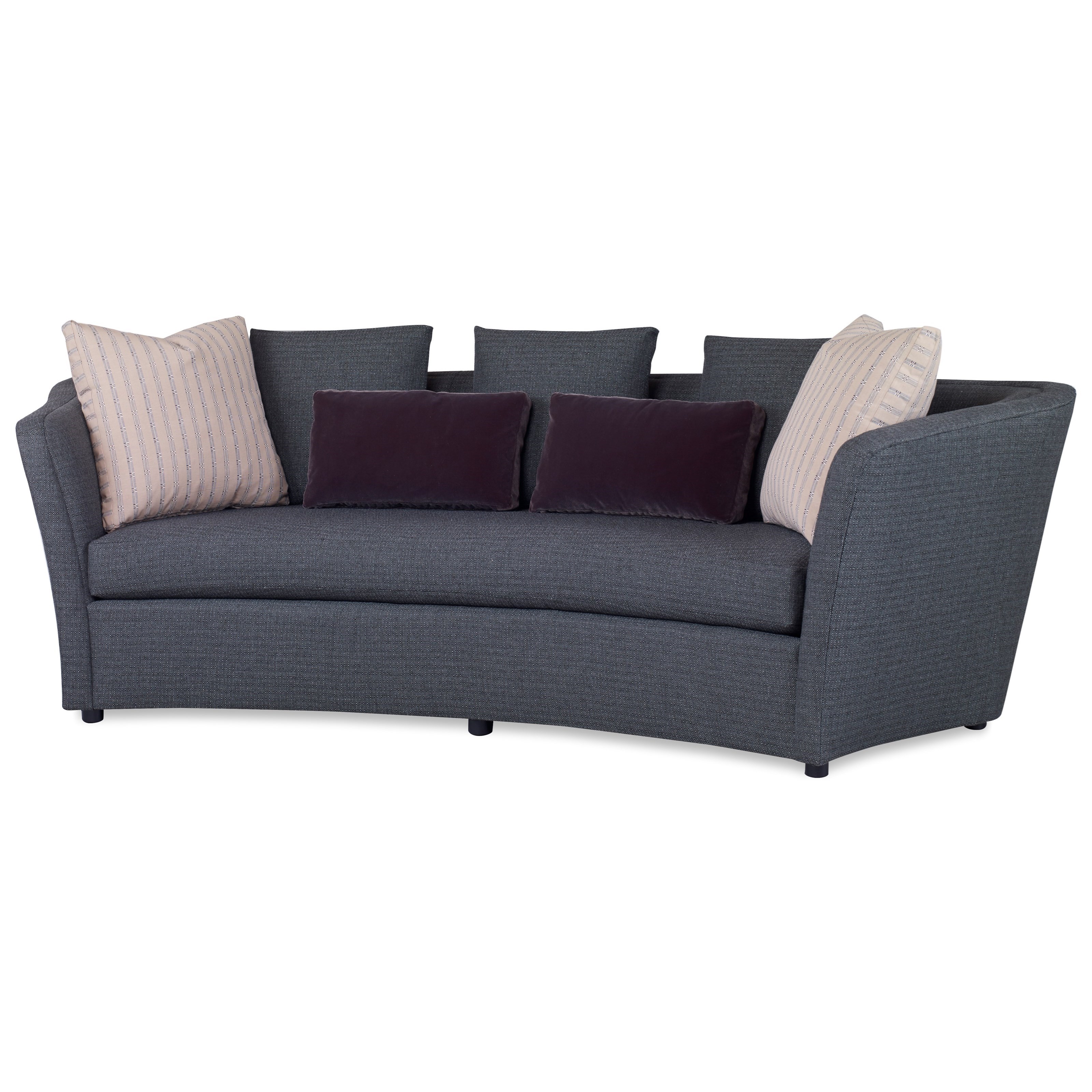 Century Studio Essentials Upholstery Modern Curved Sofa Sprintz Furniture Sofas